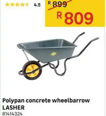 Leroy Merlin Polypan Concrete Wheelbarrow Lasher offer