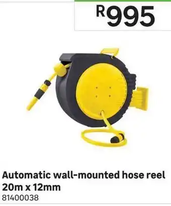Leroy Merlin Automatic Wall-Mounted Hose Reel 20mx 12mm offer