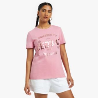 Sportscene Redbat athletics women's pink t-shirt offer