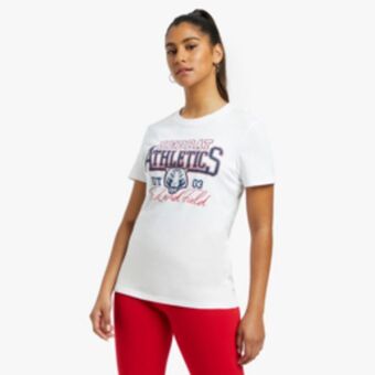 Sportscene Redbat athletics women's white t-shirt offer