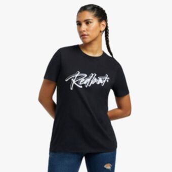 Sportscene Redbat women's black t-shirt offer