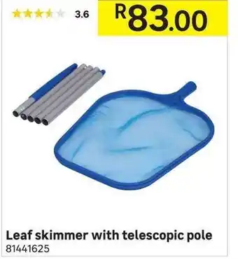 Leaf Skimmer with Telescopic Pole