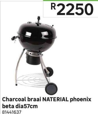 Leroy Merlin Charcoal Braai Naterial Phoenix Beta Dia57cm offer