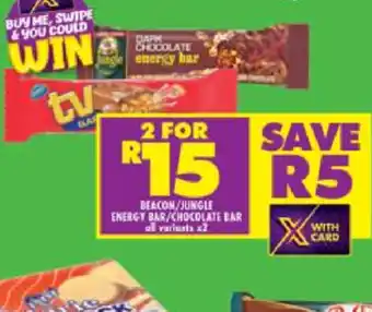 Shoprite Beacon/Jungle Energy Bar/Chocolate Bar offer