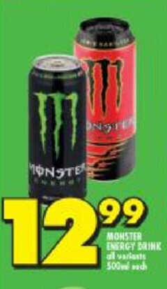 Shoprite Monster Energy Drink 500ml offer
