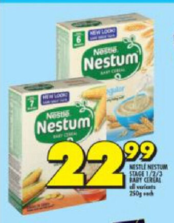 Shoprite Nestle Nestum Stage 1/2/3 Baby Cereal 250g offer