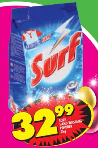 Shoprite Surf Hand Washing Powder 2kg offer