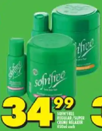 Shoprite Sofn'Free Regular/Super Creme Relaxer 450ml offer