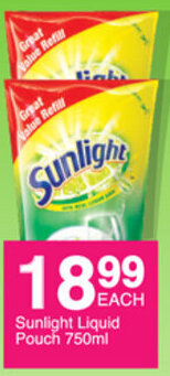 Save Sunlight Liquid Pouch 750ml offer
