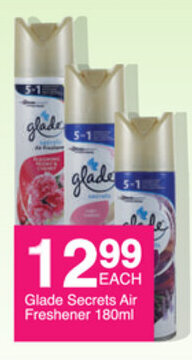Save Glade Secrets Air Freshener 180ml offer