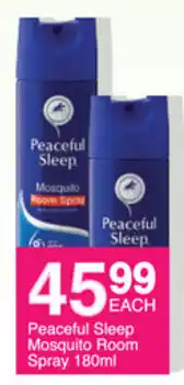 Save Peaceful Sleep Mosquito Room Spray 180ml offer