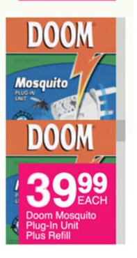 Save Doom Mosquito Plug-In Unit Plus Refill offer
