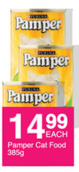Save Pamper Cat Food 385g offer