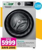 Game Hisense 8kg front loader washing machine offer