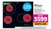 Game Whirlpool 60cm touch control ceran hob akt8210 lx offer