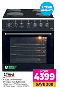 Game Univa 4 plate undercounter oven & hob set u336b offer