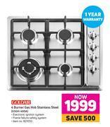 Game Goldair 4 burner gas hob stainless steel gsgh-400a offer