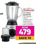 Game Sunbeam 2 in 1 glass jug blender offer