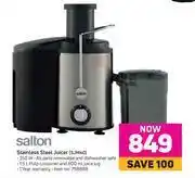 Game Salton stainless steel juicer sjm40 offer