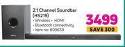 Game Hisense 2.1 channel soundbar hs219 offer