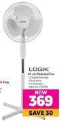 Logik 40cm pedestal fan offer at Game