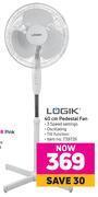 Game Logik 40cm pedestal fan offer