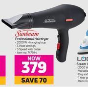 Game Sunbeam professional hairdryer offer