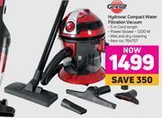Game Genesis hydrovac compact water filtration vacuum offer