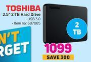 Game Toshiba 2.5" 2 tb hard drive offer