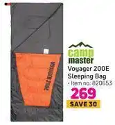 Game Camp master voyager 200e sleeping bag offer