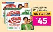 Game Lifebuoy soap assorted-for any 3 x 175g offer