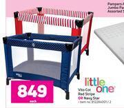 Game Little one vito cot (red stripe or navy star)-each offer