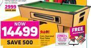 Game Easi eight coin-operated pool table offer