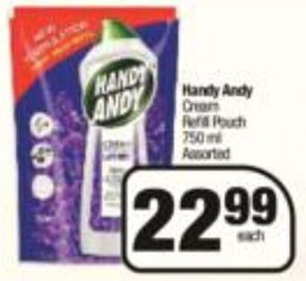 Handy Andy Cream Refill Pouch Assorted 750ml