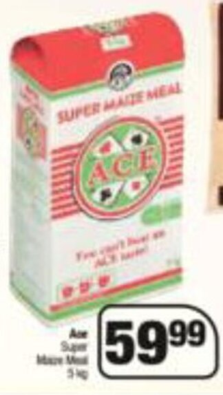 Ace Super Maíze Meal 5kg offer at Spar