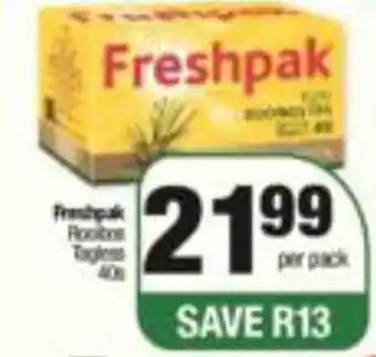 Spar Freshpak Rooibos Tagless 40s offer