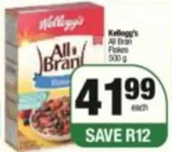 Spar Kellogg's All Bran Flakes 500g offer
