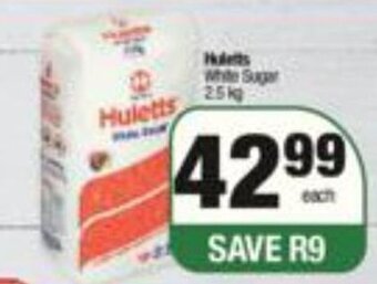 Spar Huletts White Sugar 2.5kg offer