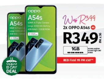 Vodacom 2x Oppo A54s 4G offer