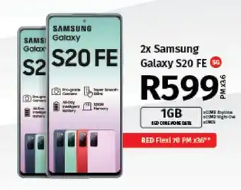 Vodacom 2x Samsung Galaxy S20 FE 5G offer