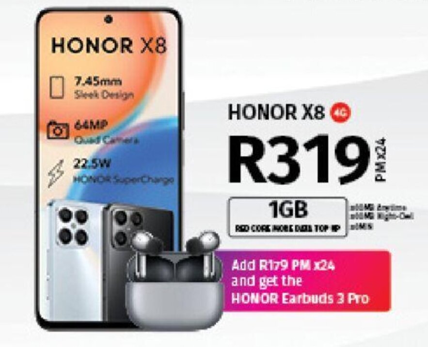 Honor X8 4G Offer At Vodacom honor-x8-4g-offer-at-vodacom