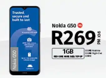 Vodacom Nokia G50 5G offer