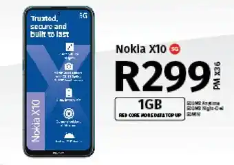 Vodacom Nokia X10 5G offer