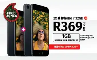 Vodacom 2x iPhone 7 32GB 4G offer