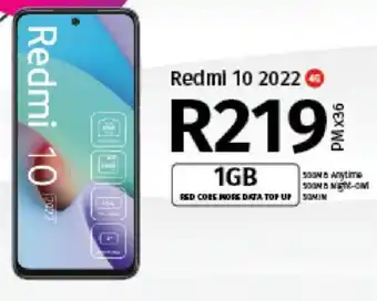 Vodacom Redmi 10 2022 4G offer