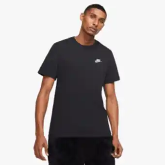 Sportscene Nike men's nsw black/white t-shirt offer