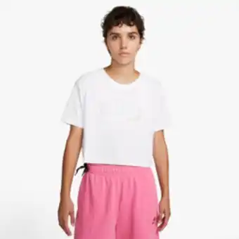 Sportscene Nike women's nsw white cropped top offer