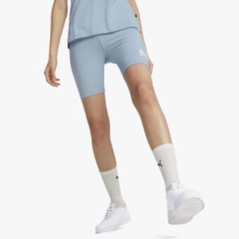 Sportscene Puma women's logo blue cycling shorts offer