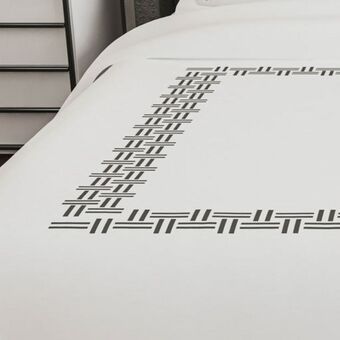 Whitehouse Whisper soft 500 thread count grey embroidered egyptian cotton corfu duvet cover set offer