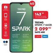 Edgars Tecno spark 7 64gb 4g offer
